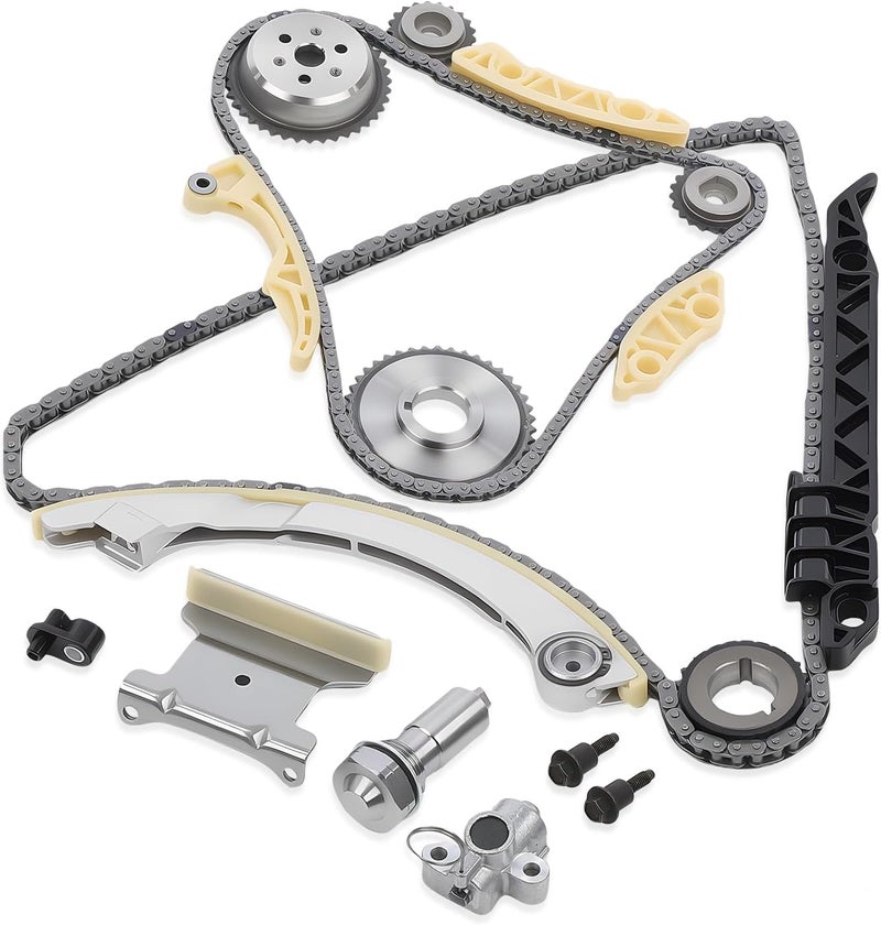 GEARCESS 94201S Timing Chain Kit 12680750 Fit For 2010-2015 Chevy Equinox | Fit For GMC Terrain | Fit For Buick Verano | Fit For Pontiac | Fit For Saab | Fit For Saturn, 2.0 2.2 2.4L, Replaces # 9-4201SX - Image 1